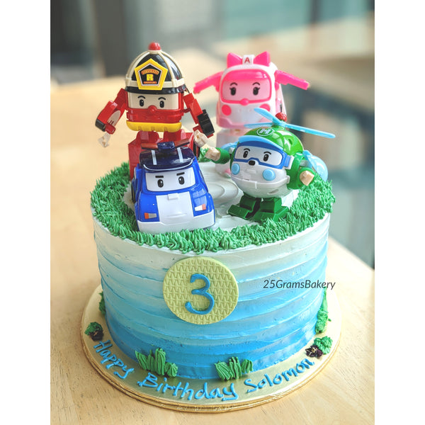 Robocar Poli Cake *GF/V Avail – 25Grams Bakery